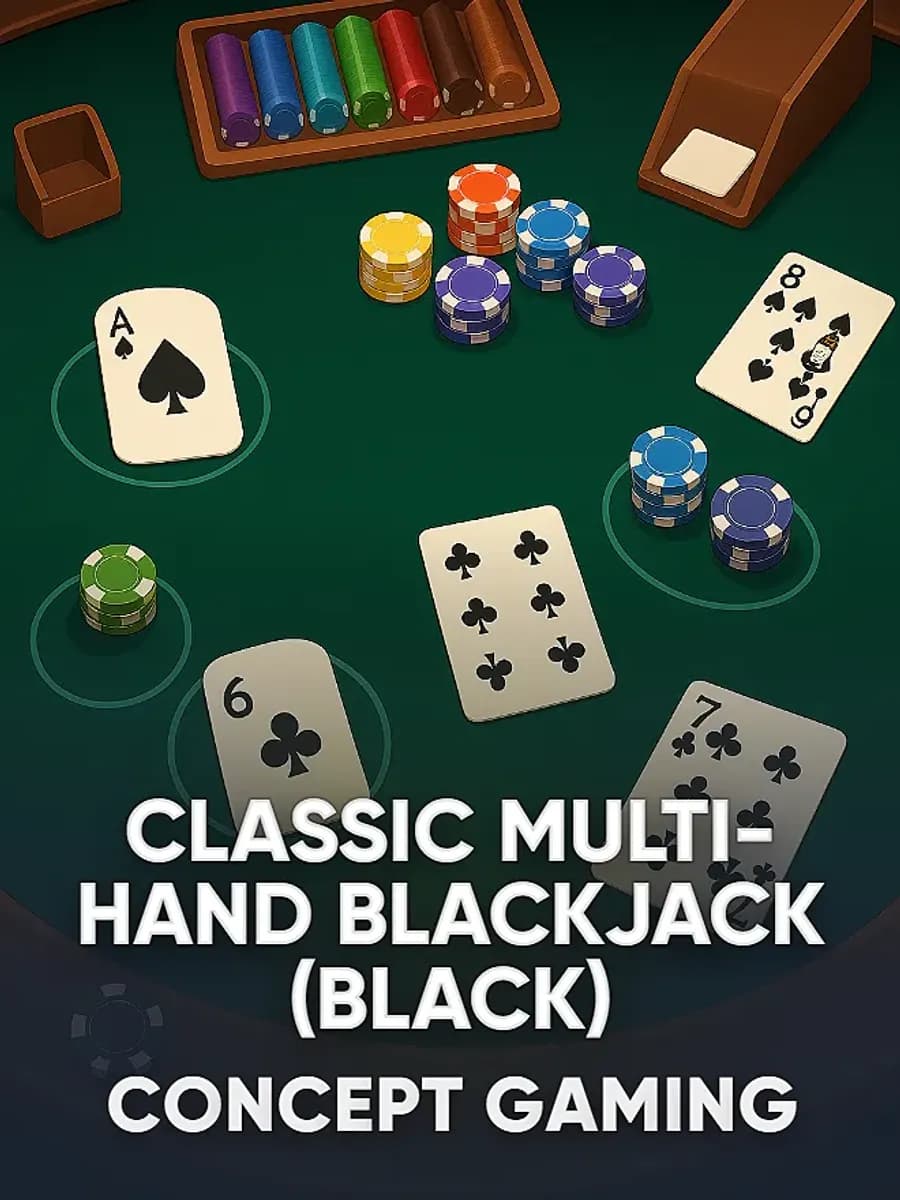 Classic Multi-Hand Blackjack (Black)
