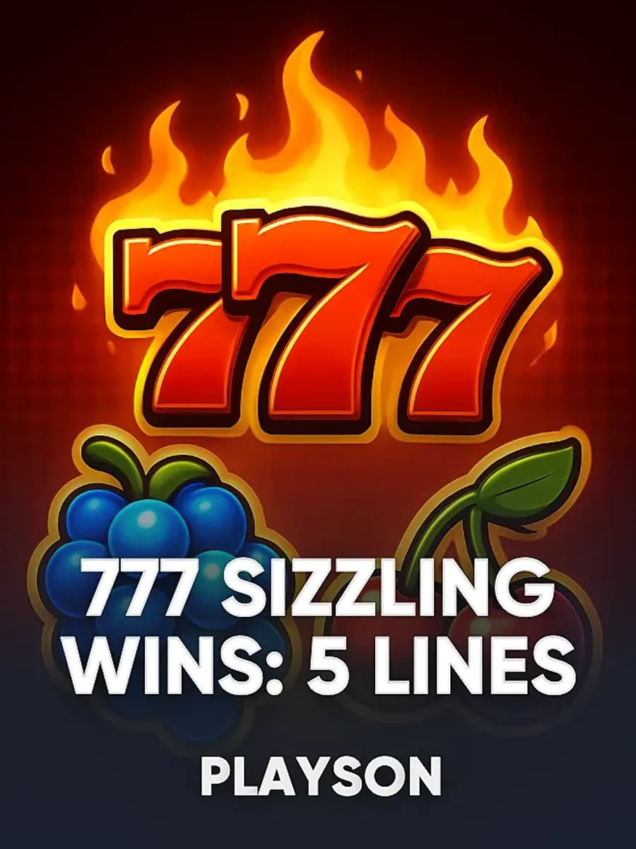 777 Sizzling Wins: 5 Lines