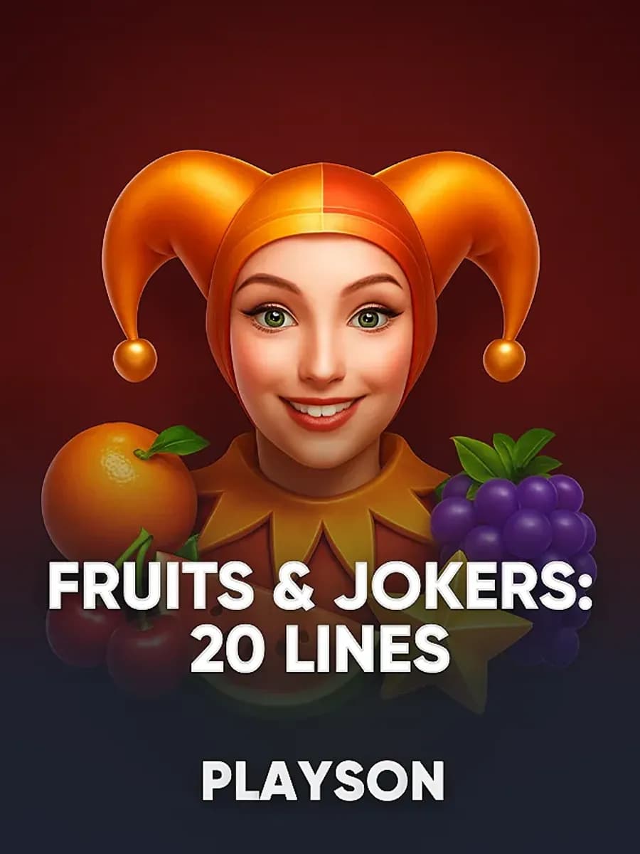 Fruits & Jokers: 20 Lines