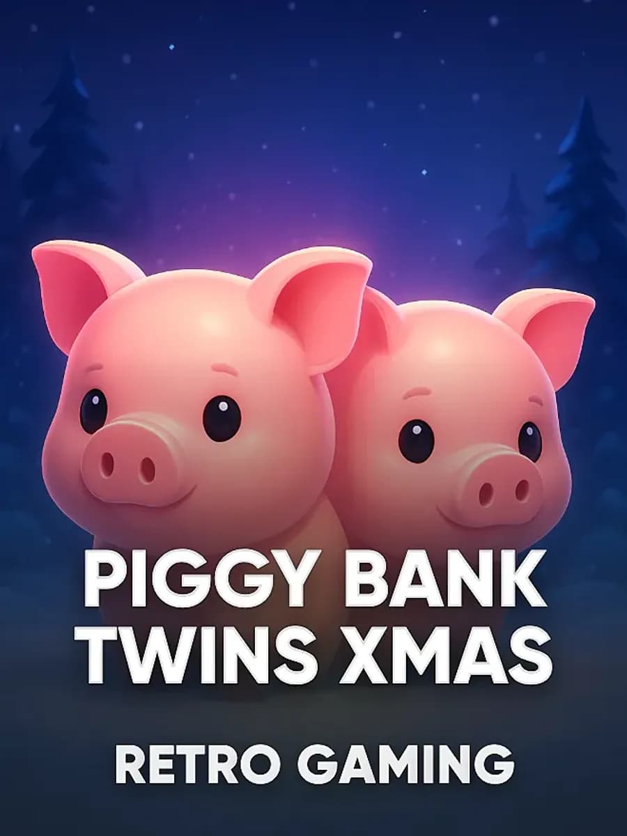 Piggy Bank Twins Xmas