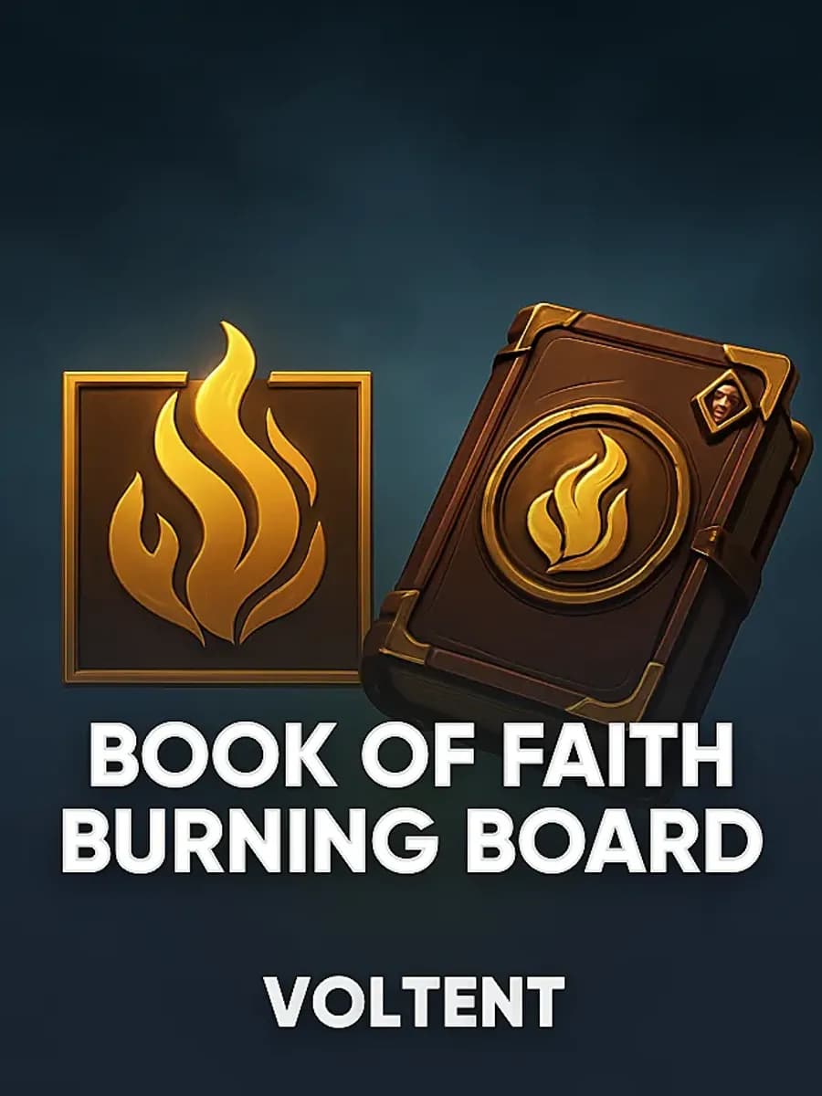 Book of Faith Burning Board